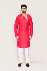 Rani Pink Kurta with Straight Fit Pant